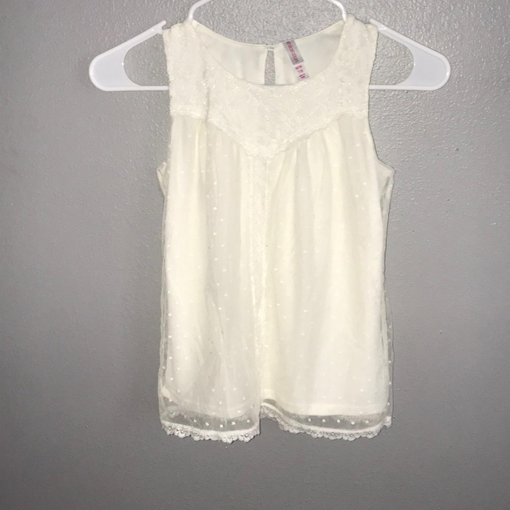 kids lacey tank top
